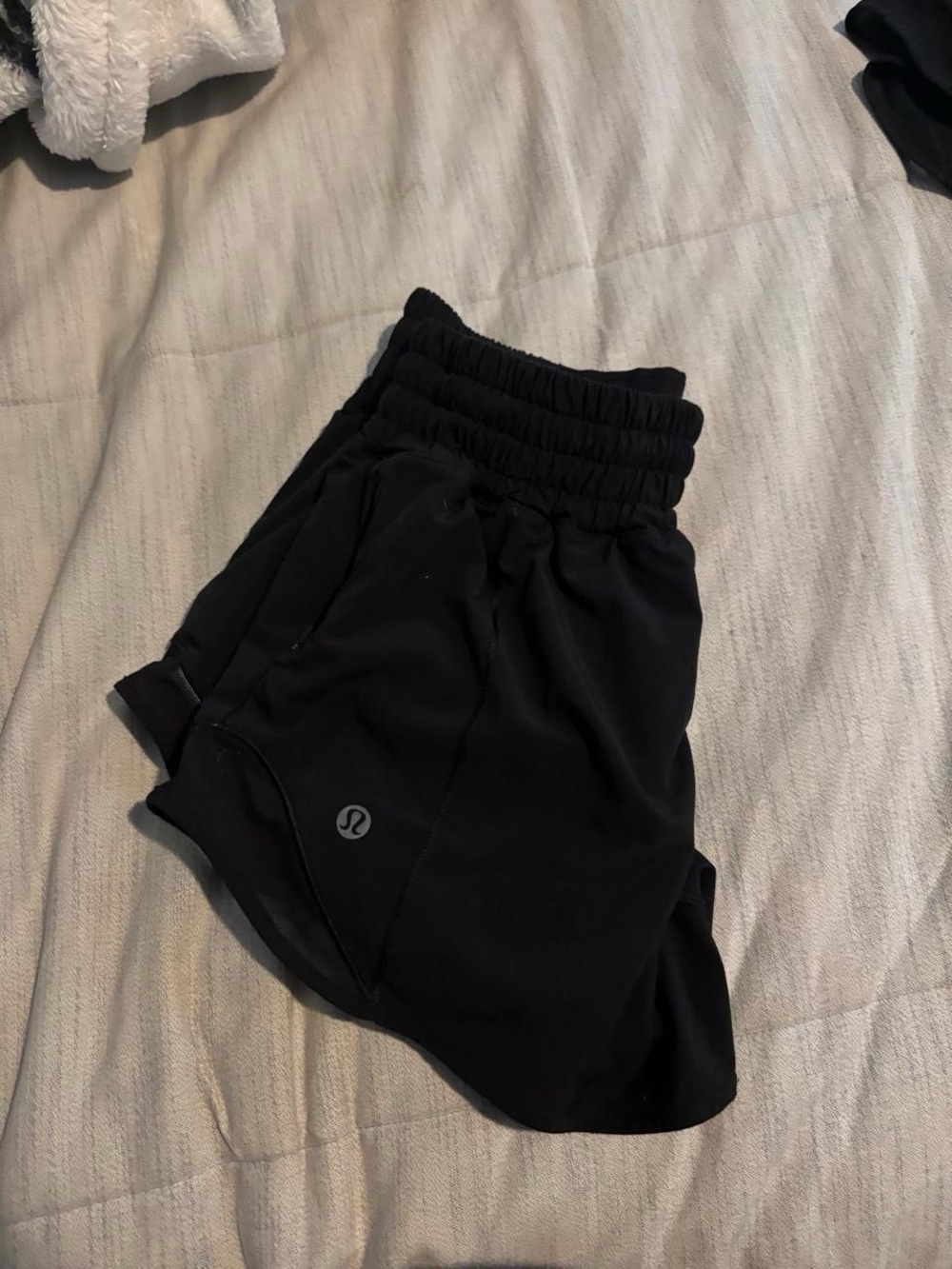 lululemon athletica Black Women's Athletic Shorts with High Elastic Waist